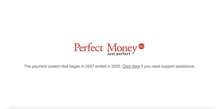 Closing of the Perfect Money Payment System: Reasons and Consequences