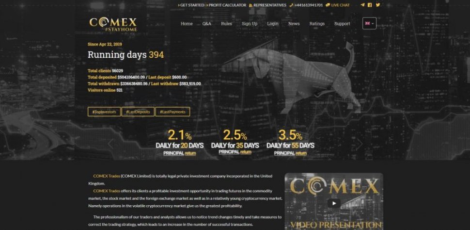 Comex Trades