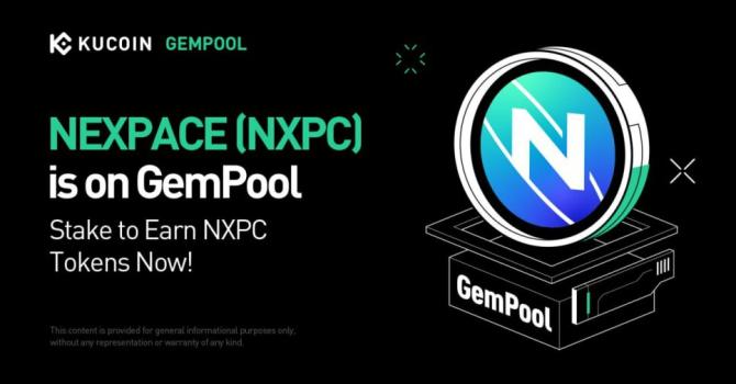 GemPool NEXPACE (NXPC) on KuCoin: Staking USDT, KCS