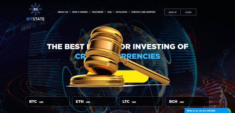 Bitstate.me — SCAM! Компенсации выплачены.