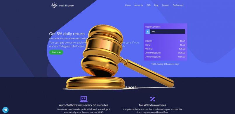 Petit-Finance.com — SCAM! Компенсации выплачены.