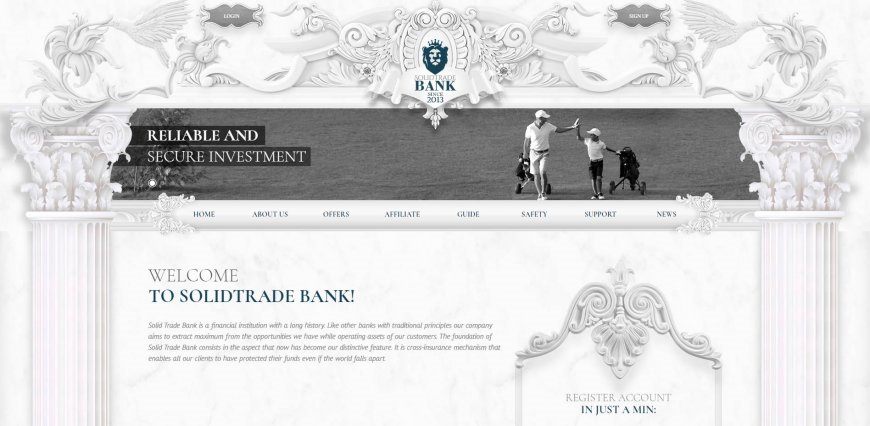 Solidtradebank.com — Увеличен страховой фонд до 1000$.
