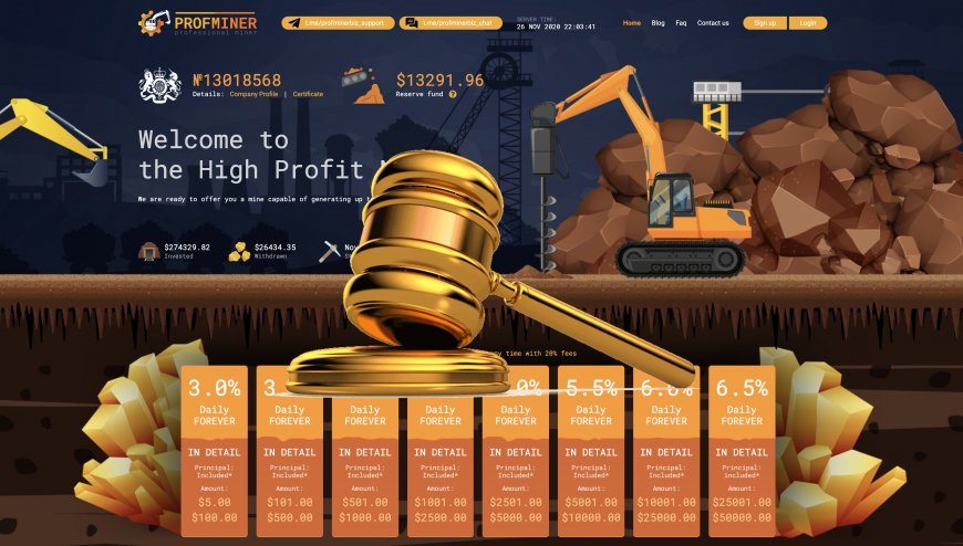 Profminer.biz — SCAM! Компенсации выплачены.