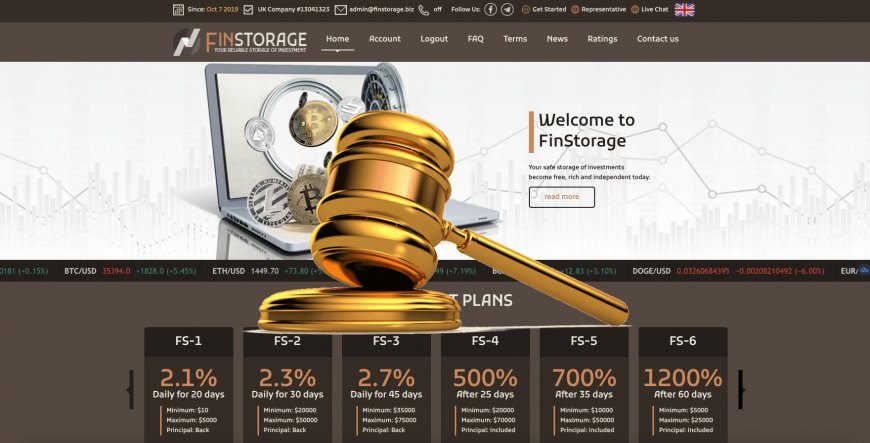 Finstorage.biz — SCAM! Компенсации выплачены.