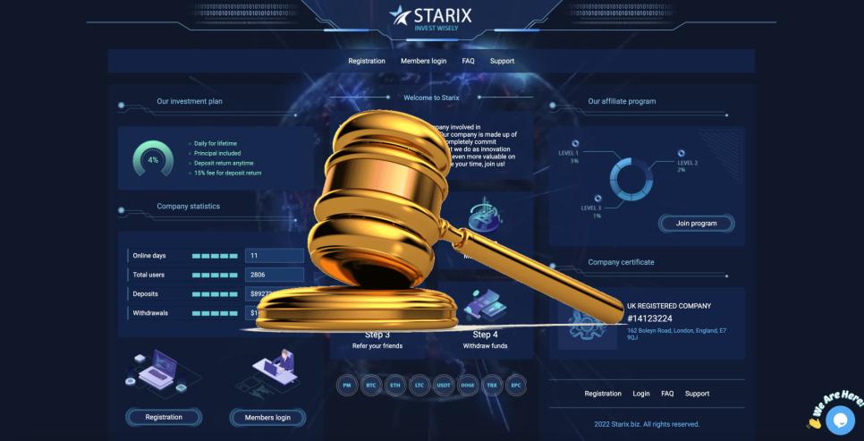 Starix.biz — SCAM! Компенсации выплачены.