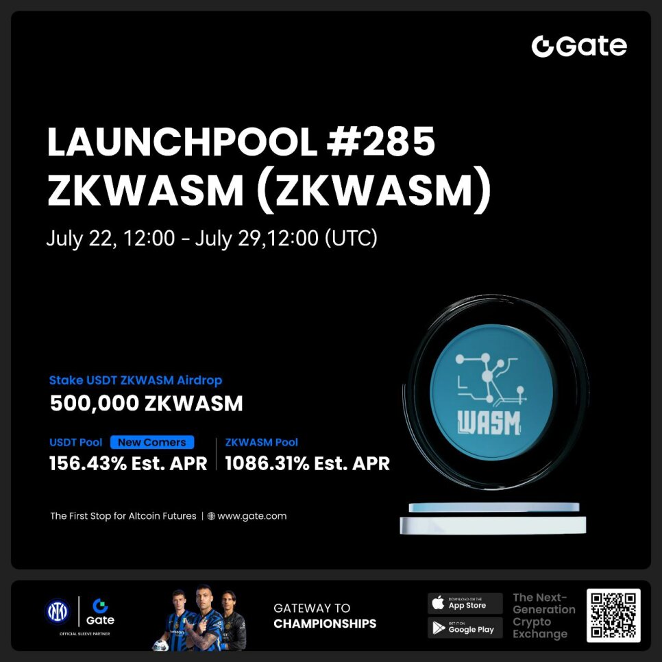 Launchpool ZKWASM on Gate: Staking USDT and ZKWASM